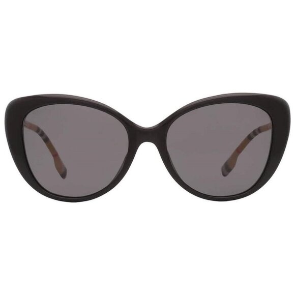 New Authentic Burberry Dark Grey Cat Eye Ladies Sunglasses BE4407F 385387 54 BE4 - Picture 1 of 6